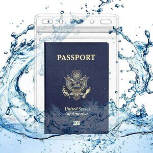 5 Pack 4x6 Inch Vertical ID & Passport Card Holders – Zipperless